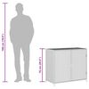 vidaXL Gartenschrank Grau 83x45x76 cm Poly Rattan