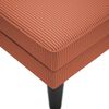 vidaXL Chaiselongue mit Kissen Rot-orange Cordstoff