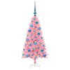 vidaXL Weihnachtsbaum mit 150 LEDs mit St&auml;nder Rosa 120 cm PVC