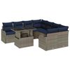 vidaXL Essgruppe 9 stk. Grau