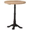 vidaXL Bistrotisch &Oslash;60x76 cm Raues Mangoholz