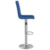 vidaXL Barhocker 2 Stk. Blau Stoff