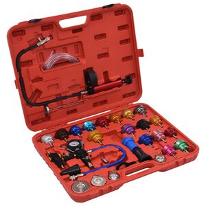 vidaXL Druckpr&uuml;fger&auml;t f&uuml;r K&uuml;hlsystem & K&uuml;hlerdeckel 28-tlg.