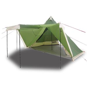 vidaXL Tipi-Familienzelt 8 Personen Gr&uuml;n Wasserdicht