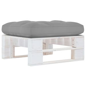 vidaXL Outdoor-Ottomane Paletten Impr&auml;gniertes Kiefernholz Wei&szlig;