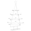 vidaXL Metall-Weihnachtsbaum mit Halter KUOPIO 140 cm Stahl Wei&szlig;