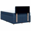 vidaXL Boxspringbett mit Matratze Blau 120x190 cm Stoff