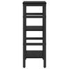 vidaXL B&uuml;cherregal Schwarz Eichen-Optik 40 x 29,5 x 81 cm