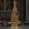 vidaXL Weihnachtsbaum mit 160 LEDs Warmwei&szlig; 150 cm Rattan