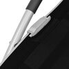 vidaXL Sonnenliege mit Kissen Aluminium und Textilene Schwarz