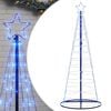 vidaXL LED Weihnachtsbaum 200 LEDs Blau 180 cm