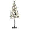 vidaXL Weihnachtsbaum mit 300 LEDs Wei&szlig; 210 cm PE und Stahl
