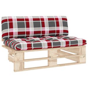 vidaXL Outdoor-Mittelsofa Paletten Impr&auml;gniertes Kiefernholz