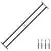 vidaXL Fenstersicherheitsgitter 176 x 30 cm Galvanisiertes Stahl
