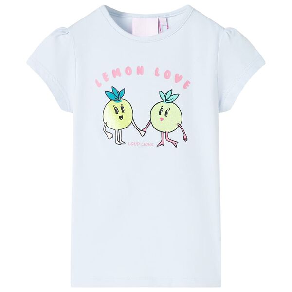 Kinder-T-Shirt Hellblau 128