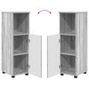 vidaXL Badezimmerschrank mit Speicher Graues Sonoma 30 x 35 x 95 cm