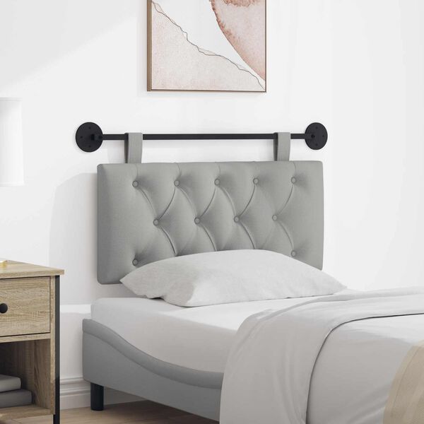 vidaXL H&auml;ngevorderseite Wandmontiert Wolkengrau 100 x 55 x 7 cm Stoff