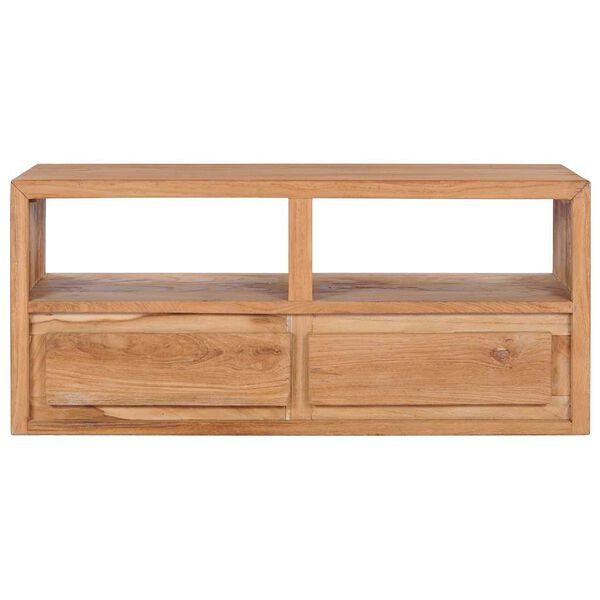vidaXL TV-Schrank 90x30x40 cm Massivholz Teak
