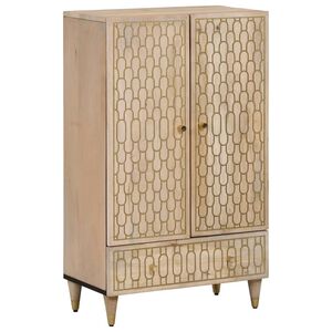 vidaXL Highboard 60x33x100 cm Massivholz Mango