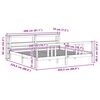 vidaXL Bettgestell mit Kopfteil ohne Matratze 200x200 cm