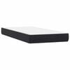 vidaXL Boxspringbett mit Matratze Schwarz 80x210 cm Samt