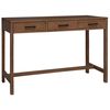 vidaXL Schreibtisch mit Schubladen Natur Massivholz Teak