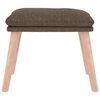 vidaXL Fu&szlig;hocker Taupe 45x29,5x35 cm Stoff