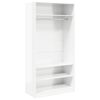 vidaXL Kleiderschrank Hochglanz-Wei&szlig; 100x50x200 cm Holzwerkstoff