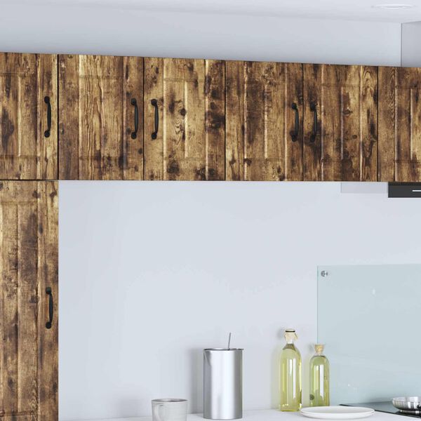 vidaXL K&uuml;chenwandschr&auml;nke 2 pcs Ger&auml;ucherte Eiche 60 x 31 x 40 cm