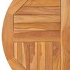 vidaXL Tischplatte Massivholz Teak Rund 2,5 cm 80 cm