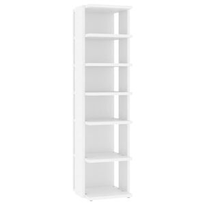 vidaXL Schuhschrank Wei&szlig; 27,5x27x102 cm Holzwerkstoff