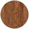 vidaXL Tischplatte &Oslash; 50 x 4 cm Rund Massivholz Eiche Hellbraun