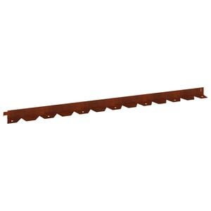 vidaXL Raseneinfassung 30 pcs 102 x 4 x 4 cm Stahl Rostig
