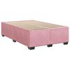 vidaXL Boxspringbett mit Matratze Rosa 120x190 cm Samt