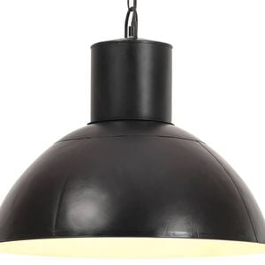 vidaXL H&auml;ngelampe 25 W Schwarz Rund 48 cm E27