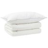 vidaXL Bettdecke und Kissen Set 2 stk. 140x200 cm Winter 450 GSM Wolle