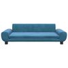 vidaXL Kindersofa Blau 100x54x33 cm Samt