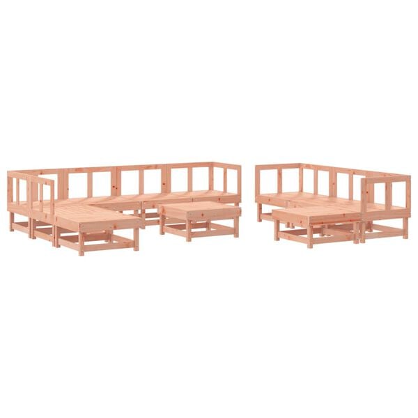 vidaXL 11-tlg. Garten-Lounge-Set Massivholz Douglasie