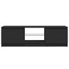 vidaXL TV-Schrank mit LED-Leuchten Schwarz 120x30x36 cm
