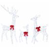 vidaXL Weihnachts-LED-Rentierfamilie 700 LEDs Kaltwei&szlig;