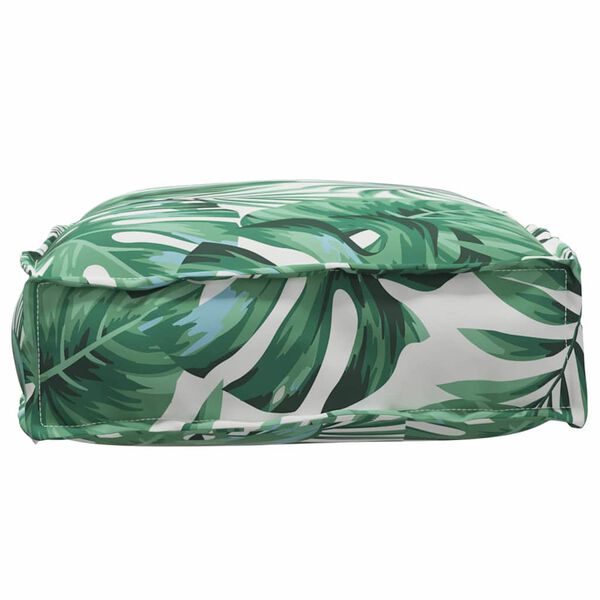 vidaXL Palettkissen f&uuml;r geeigneten Sitz Blattmuster 60 x 40 x 8 cm