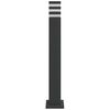 vidaXL Wegeleuchten 3 Stk. Schwarz 80 cm Aluminium