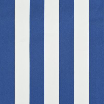 vidaXL Bistro-Markise Blau und Weiß 350 x 120 cm