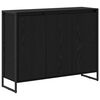 vidaXL Seitenschrank Schwarz Eichen-Optik 96,5 x 30 x 75 cm