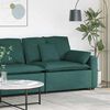 vidaXL Modulares Sofa Endmodul mit Armlehne Kissen Dunkelgr&uuml;n 100 cm