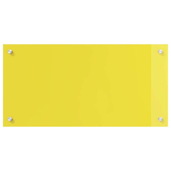 vidaXL Küchenrückwand 2 pcs Gelb 80 x 40 cm Gehärtetes Glas