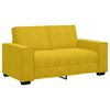 vidaXL 3-tlg. Sofagarnitur mit Kissen Gelb Samt