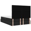 vidaXL Bett mit Stauraum und LED Schwarz 140 x 190 cm Polyester