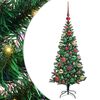 vidaXL K&uuml;nstlicher vorbeleuchteter Weihnachtsbaum Gr&uuml;n 120 cm