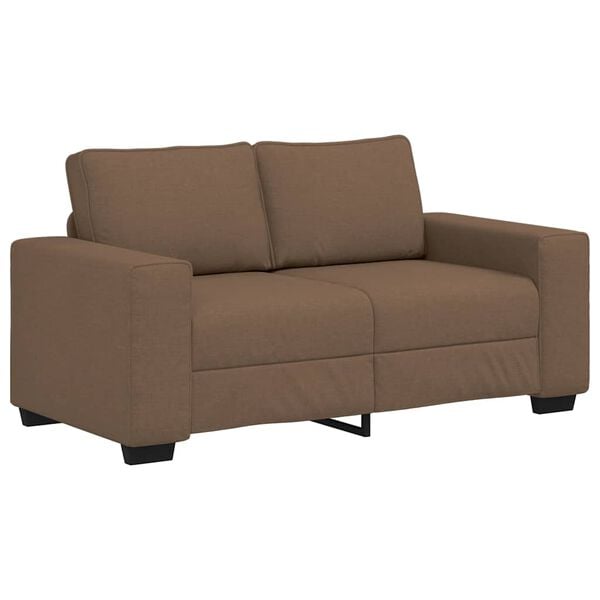 vidaXL 2-Sitzer-Sofa Braun 160x77x82 cm Stoff